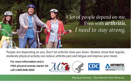 physical activity, the arthritis pain reliever